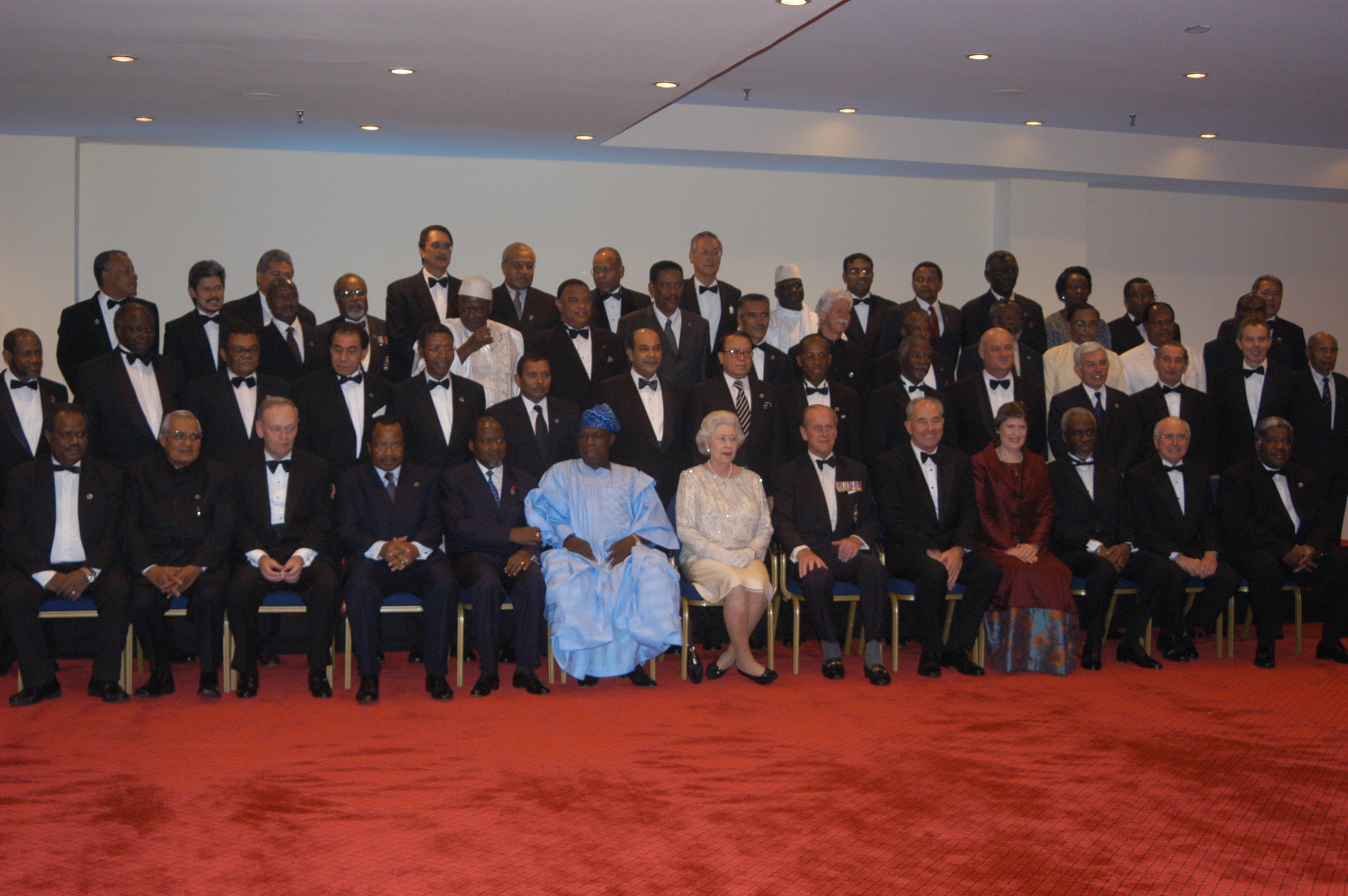 HM The Queen and HRH The Duke of Edinburgh with Commonwealth Heads of Government