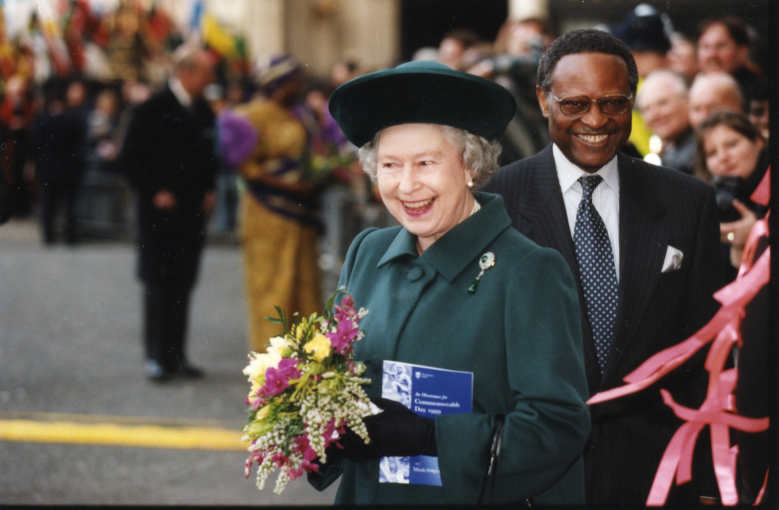 HM The Queen and Chief Emeka Anyaoku