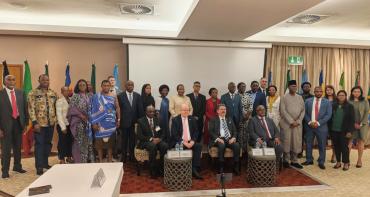Family photo of heads of anti-corruption agencies at a training workshop in Mauritius