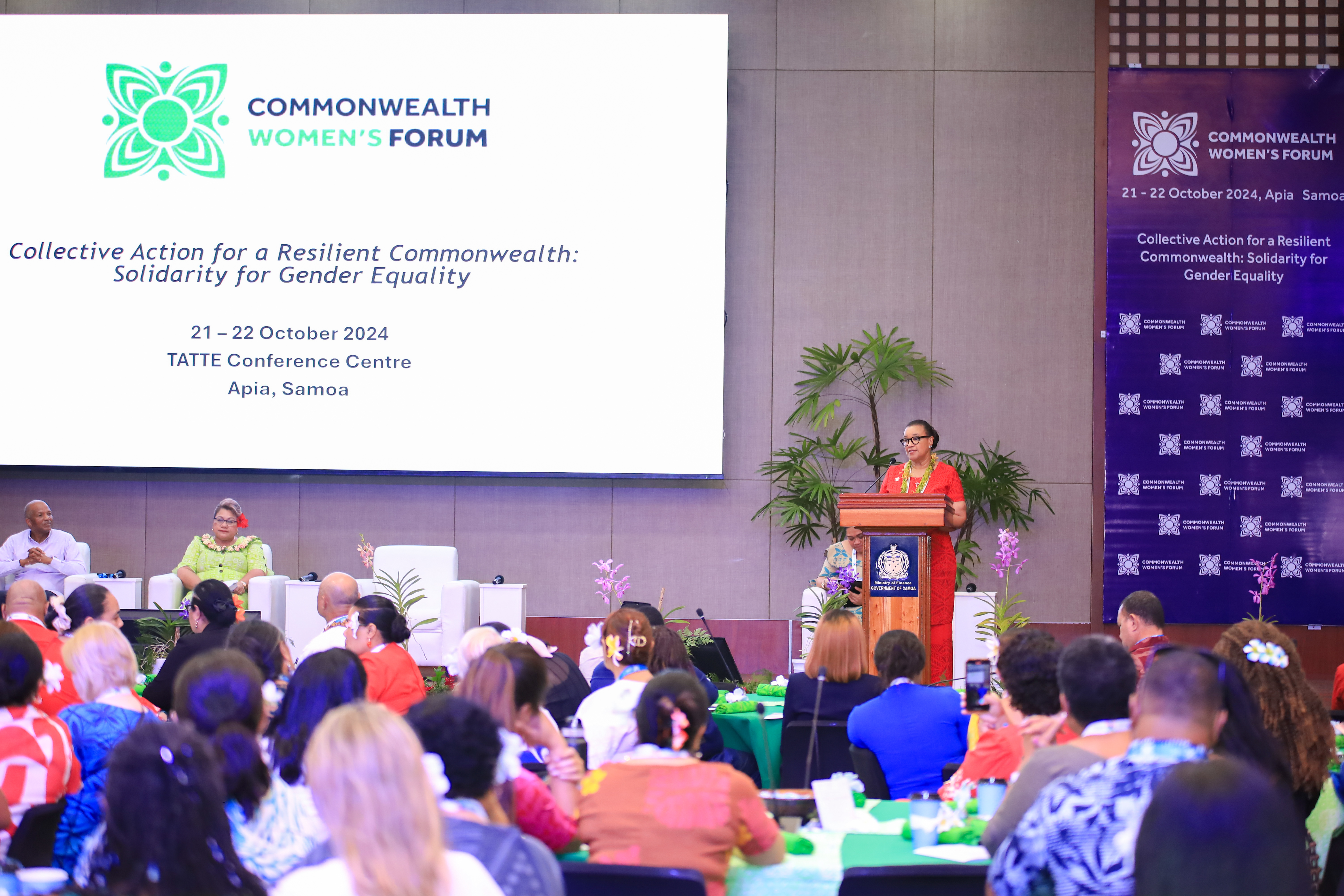Commonwealth Secretary-General, the Rt Hon Patricia Scotland KC, delivered her opening address at the Commonwealth Women's Forum