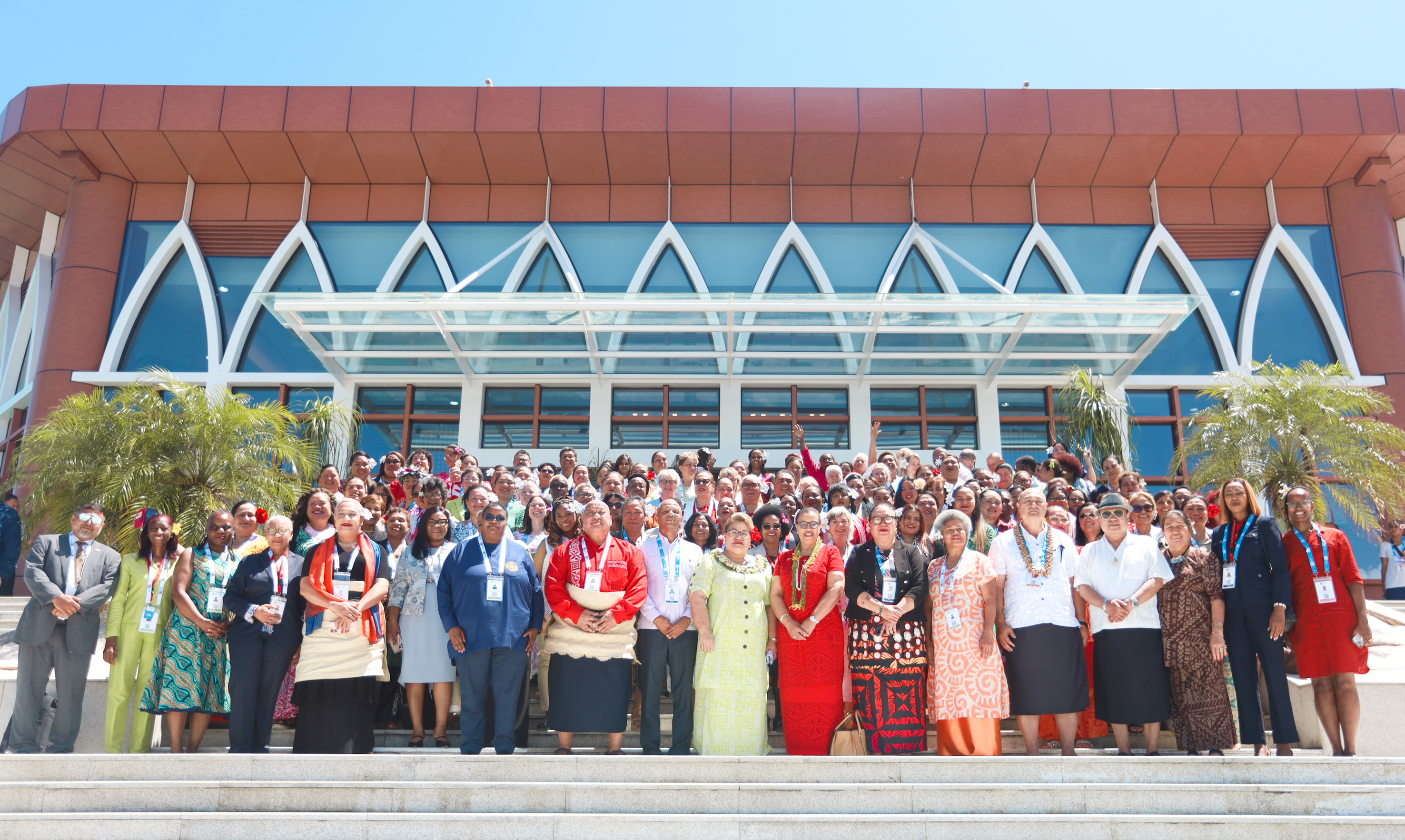 Group photo of delegates at the 2024 Commonwealth Women's Forum 