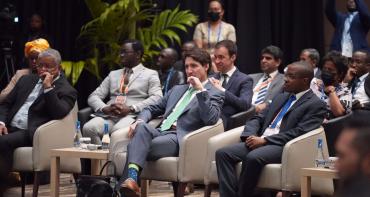 Prime Minister Trudeau at the Intergeneration Dialogue event during CHOGM 2022