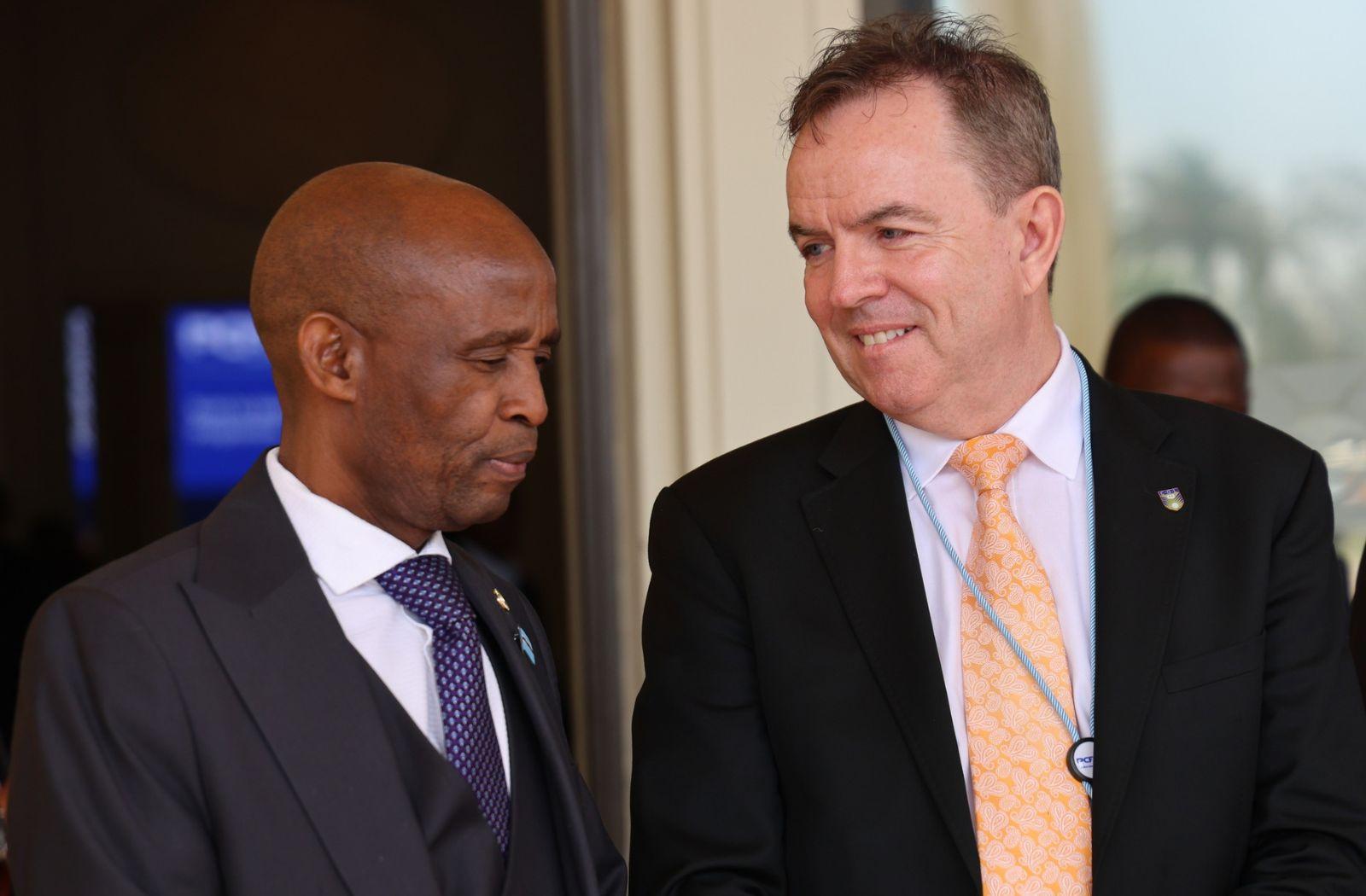 Peter Scott and Prince Maele Min