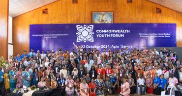 People standing in a group picture