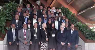 Group photo of participants at Papua New Guinea training on Internet safety