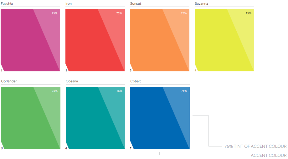 Secondary colour palette