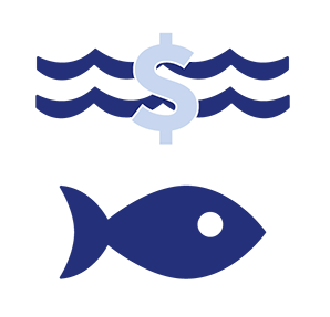 sustainable blue economy icon